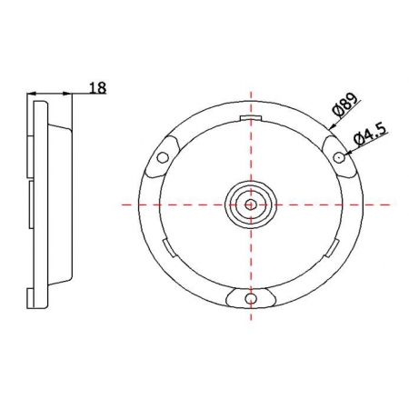 Lampa podwodna do jachtu PUD89-6 6 Watt